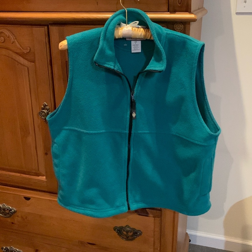Zip up fleece vest